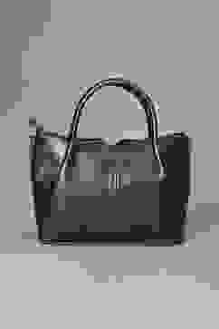 Gun Metal PU Handbag image number 2