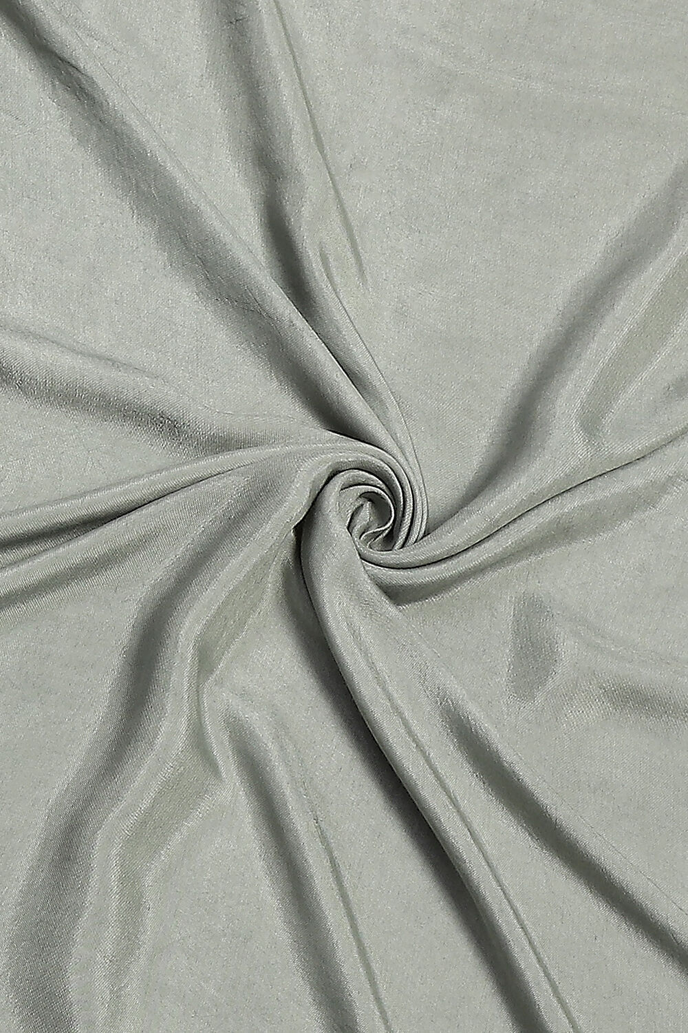 Grey Chanderi Hand Embroidered Unstitched Suit Set image number 2