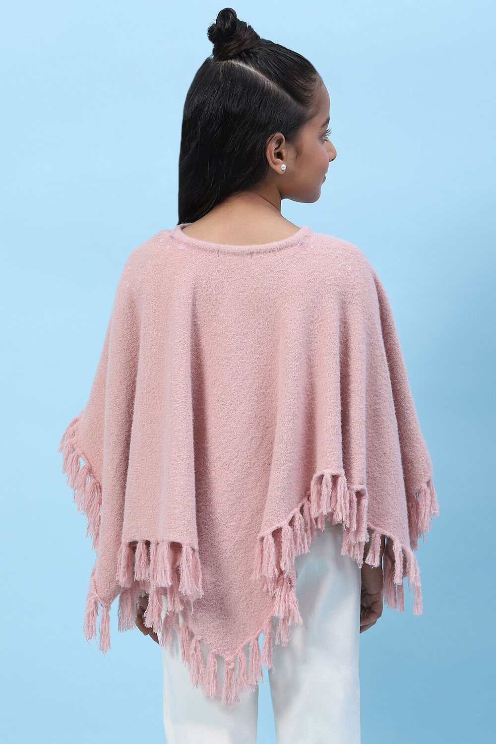 Off White Nylon Yarndyed Top image number 4