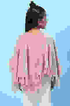 Pink Nylon Yarndyed Top image number 4