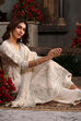 Off-White Cotton Silk Embroidered Kalidar Suit Set image number 6