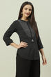 Black Rayon Printed Kurti image number 3