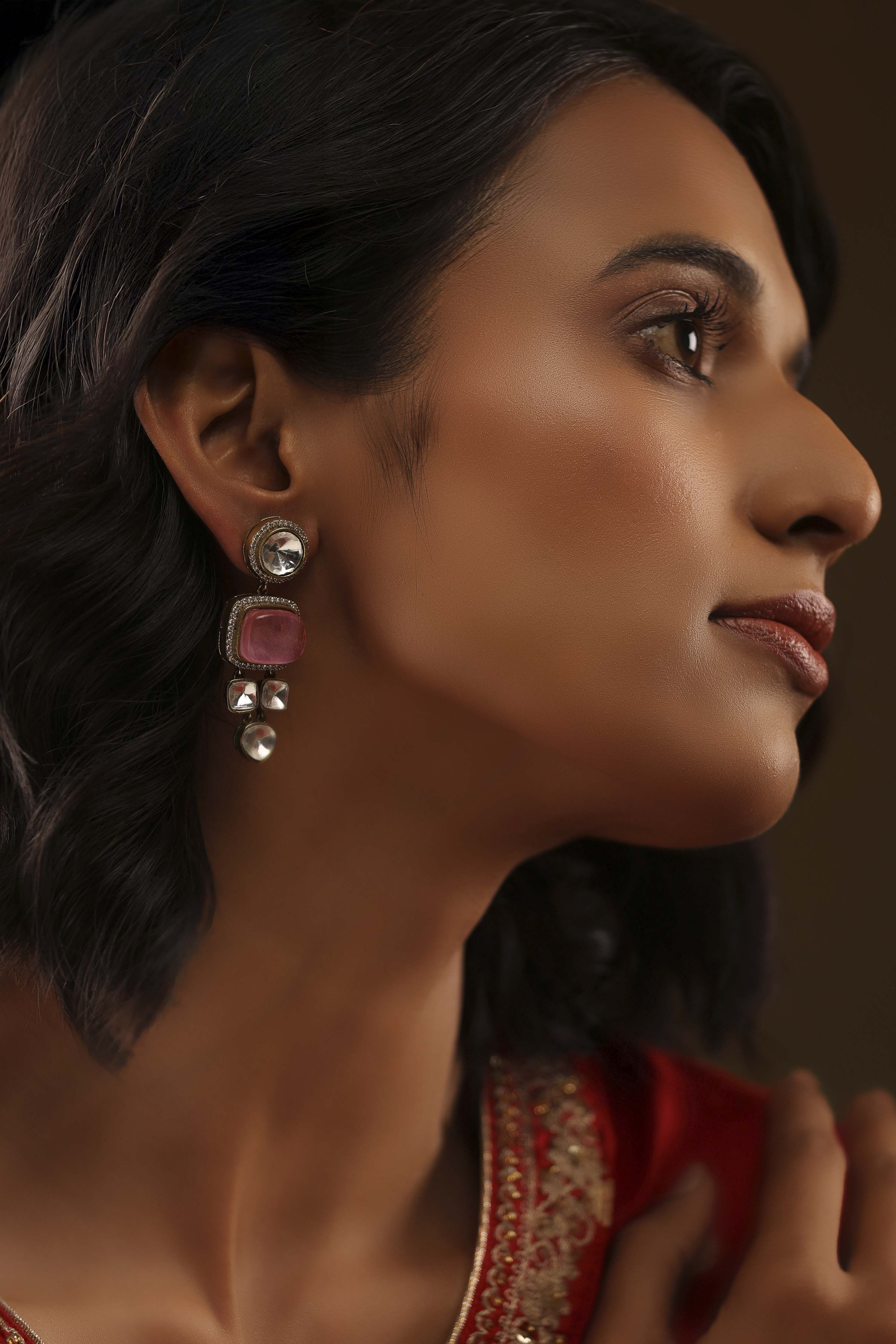 Light Pink Brass Drop & Danglers image number 3