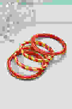 Yellow Red Kids Bangles image number 0