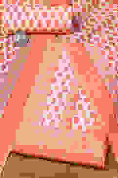 Coral Cotton Printed Unstitched Suit Set image number 0