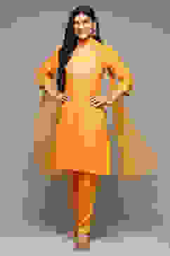 Mango Rayon Straight Kurta Pants Suit Set image number 0