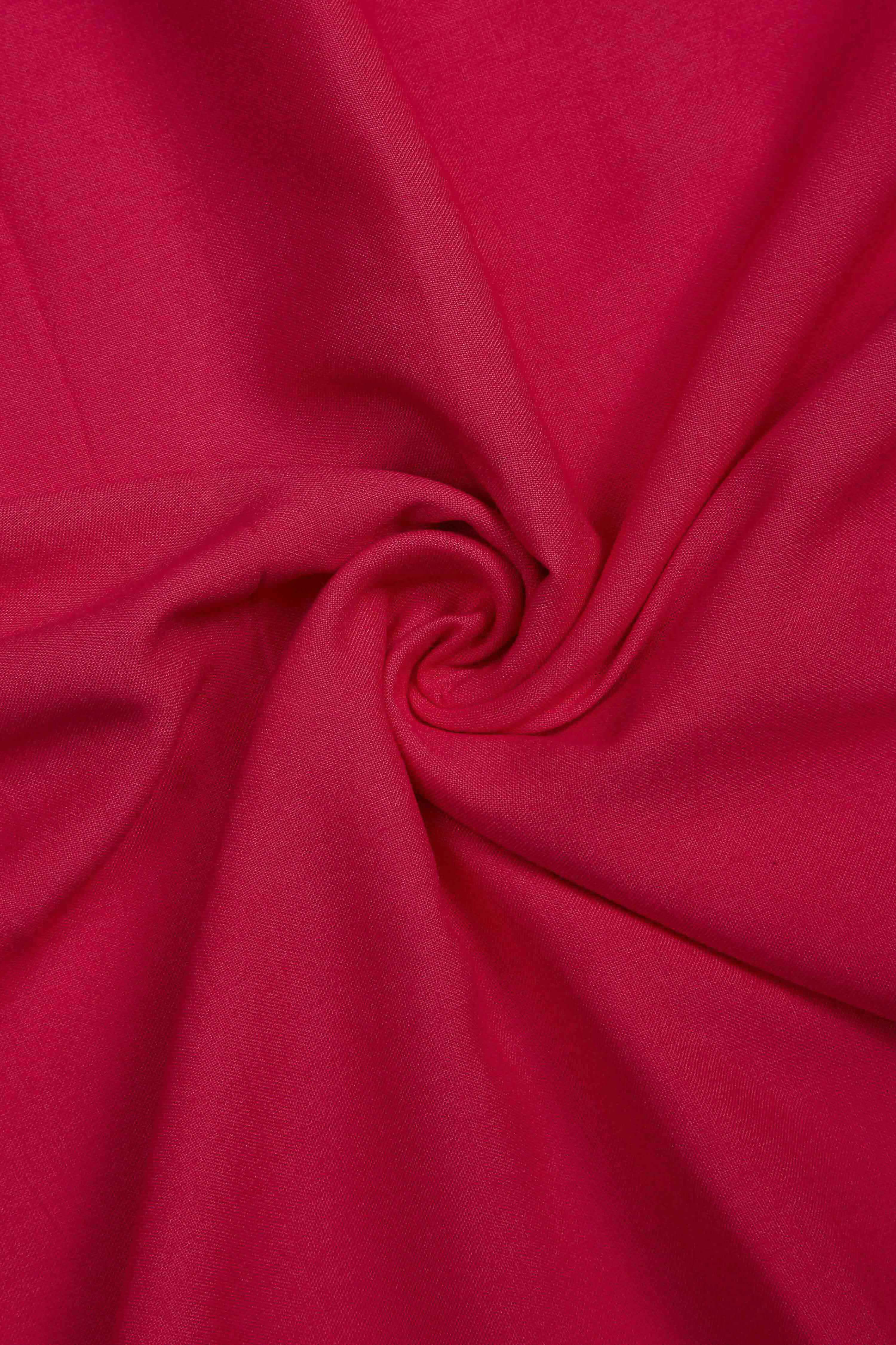 Pink Organza Rajasthani Print Unstitched Suit Set image number 2