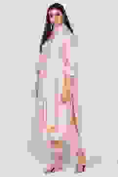 Beige Straight Kurta Regular Pant Suit Set image number 2