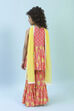 Pink Cotton Printed Gathered Suit Set image number 4