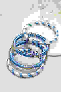 Blue White Kids Bangles image number 0