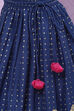 Pink Cotton Floral Printed Flared Festive Lehenga Set image number 3