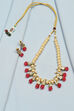 Red Alloy Necklace Set image number 0