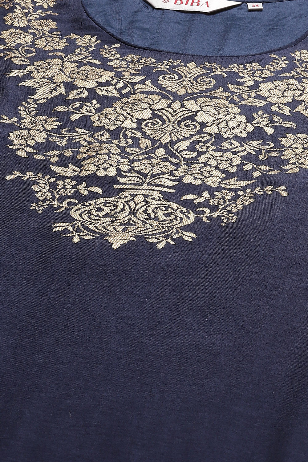 Red LIVA Straight Kurta Salwar Kurta Salwar Suit Set image number 3