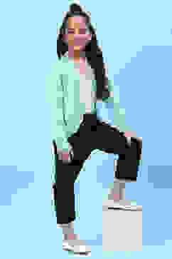 Powder Blue Acrylic Blend Front Open Shrug image number 0