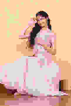 Off-White Embroidered Short Kurta & Palazzo Set image number 0