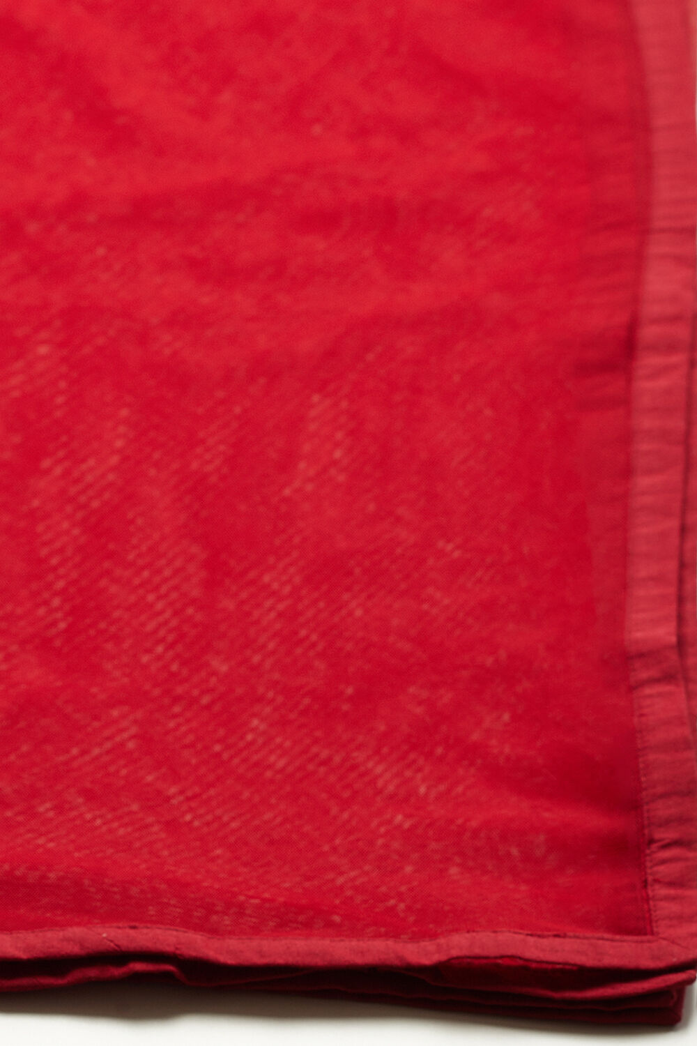 Red Silk Flared Solid Suit Set image number 3
