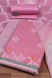 Pastel Cotton Printed Embroidered Unstitched Suit Set image number 0