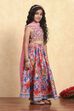 Pink Viscose Short Top Lehenga Set image number 5