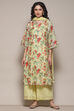 Pink & Purple Cotton Blend Kalidar Kurta Palazzo Suit Set image number 7