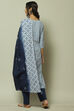 Light Blue Cotton Printed Unstitched Suit Set image number 4