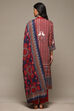 Rust & Indigo Rayon Straight Kurta Palazzo Suit Set image number 4