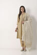 White Striped Elegant Dupatta image number 0