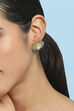 Mint Green Stone Embellished Earrings image number 1