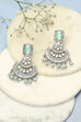 Mint Green Brass Earrings image number 0