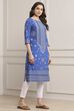 Deep Fuchsia Rayon Straight Printed Kurta image number 4