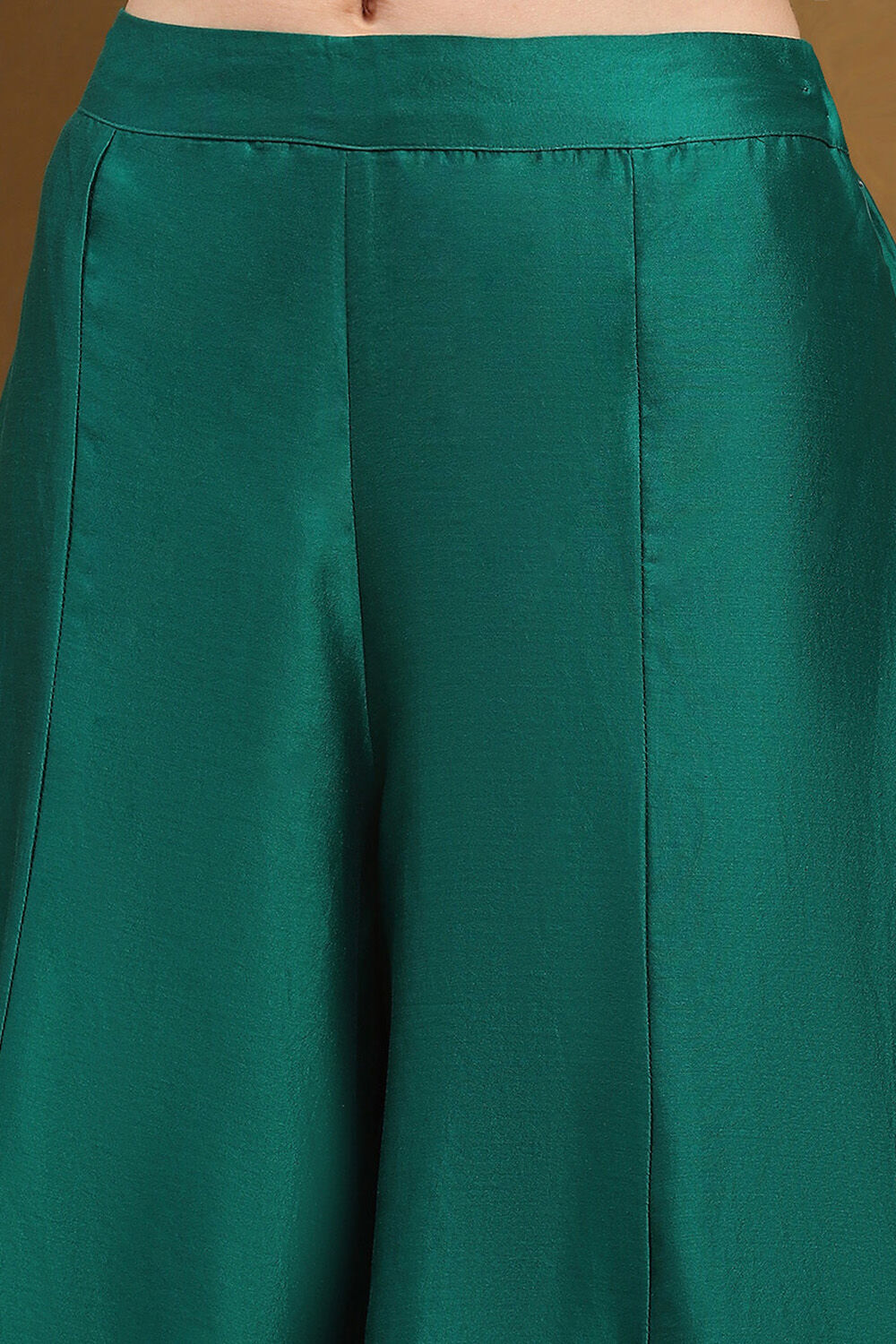 Green Embroidered Angrakha Festive Anarkali Suit Set image number 2