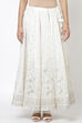 Off White Art Silk Skirt image number 0