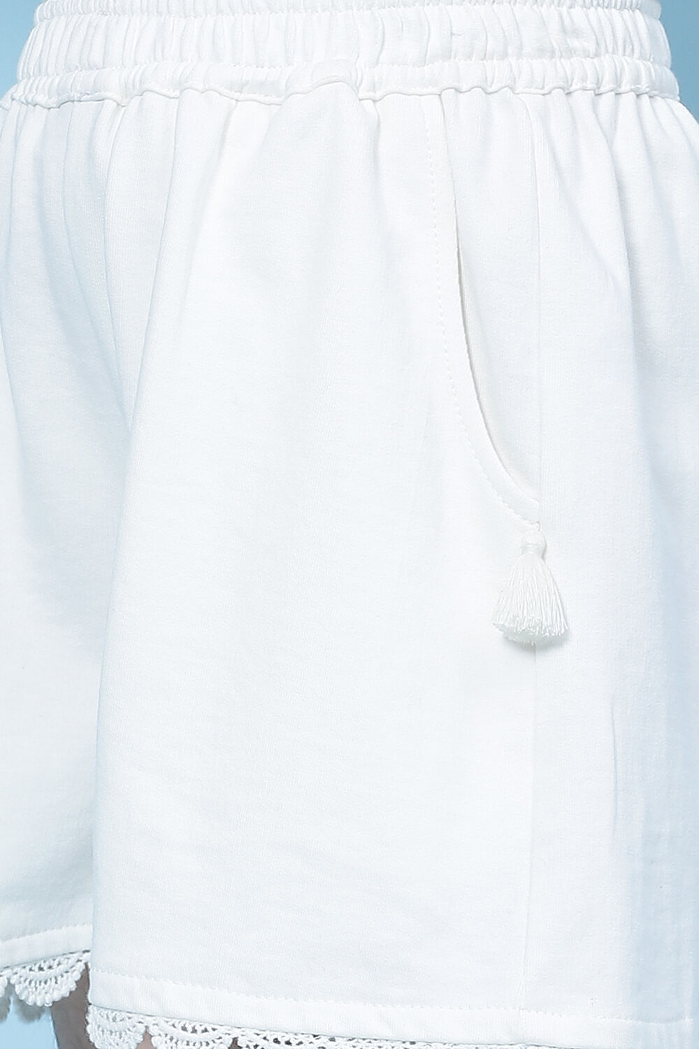 Black Cotton Shorts image number 1