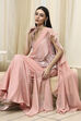 Ice Blue Peplum Pre-Draped Saree image number 0