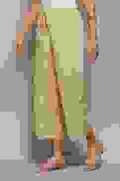 Beige Rayon Regular Solid Palazzo image number 2