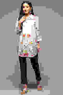 Off White LIVA Printed Shirt image number 2