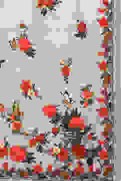 Rohit Bal Pista Green Cotton Blend Saree image number 1