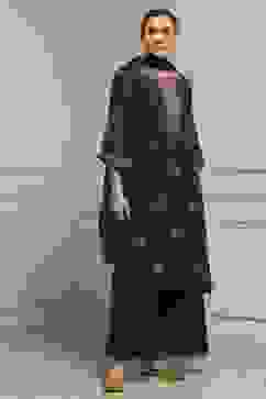 Purple Viscose Straight Suit Set image number 5