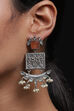 Oxidized And Rust Earrings image number 1