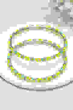 Yellow & Blue Kids Bangles image number 0