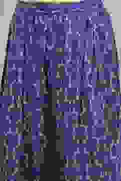 Indigo Blue Printed Straight Suit Set image number 2