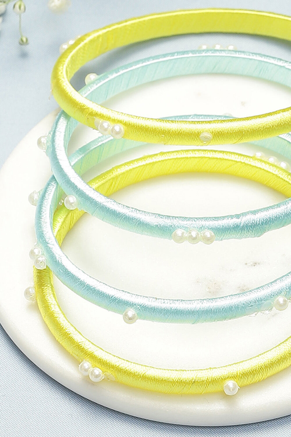 Blue & Yellow Kids Bangles image number 1