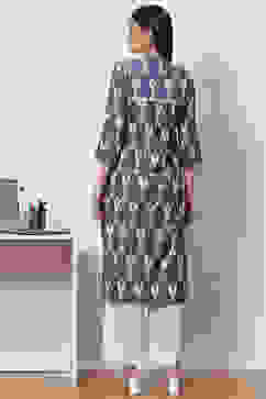 Blue & White Cotton woven 2 Piece Set image number 4