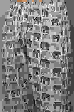 Off White Cotton Handloom Unstitched Suit Set image number 3