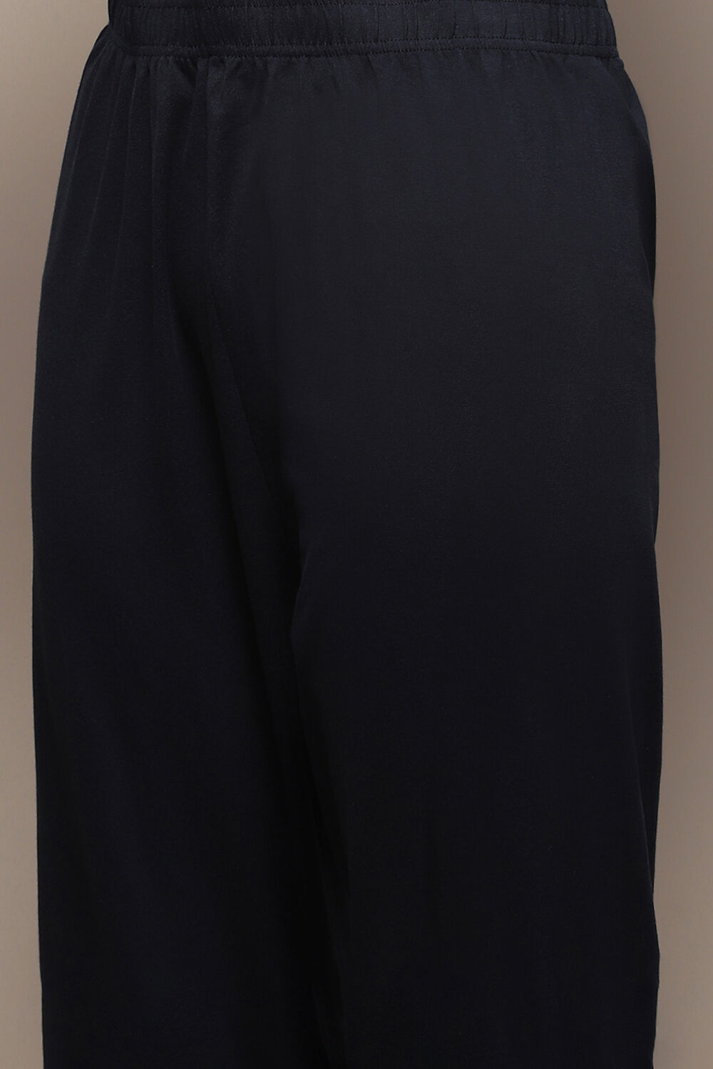 Black Cotton Blend Straight 2 Piece Set image number 2