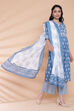 Blue Cotton Kalidar Kurta Palazzo Suit Set image number 7