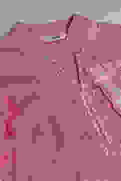 Light Pink Cotton Flared Kurta Churidar Suit Set image number 1