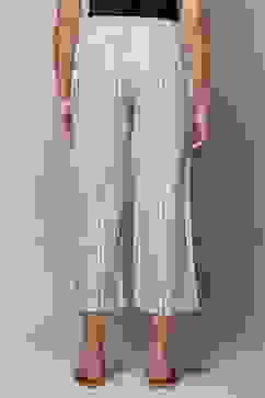 Natural Cotton Straight Palazzo image number 4