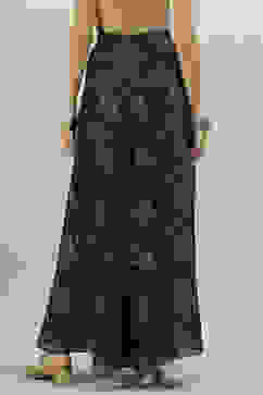 Black Rayon Palazzo image number 4