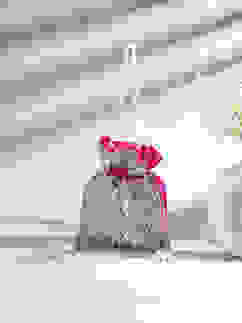 Fuchsia Fabric Potli Bag image number 0