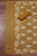 Rust Cotton Jamdani Unstitched Suit Set image number 3